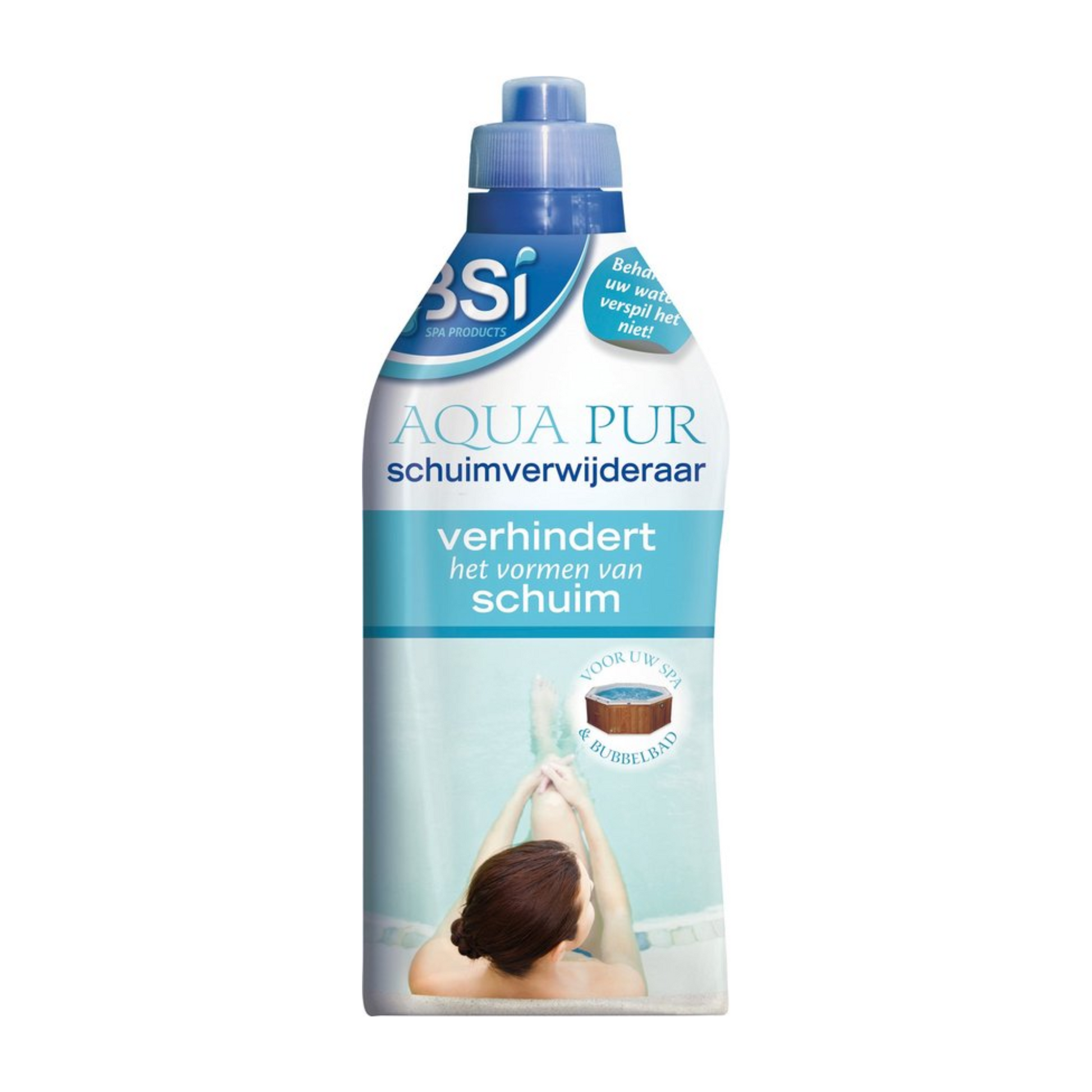 Fles Aqua Pur schuimverwijderaar - anti-schuim voor spa en hottub, 1 liter