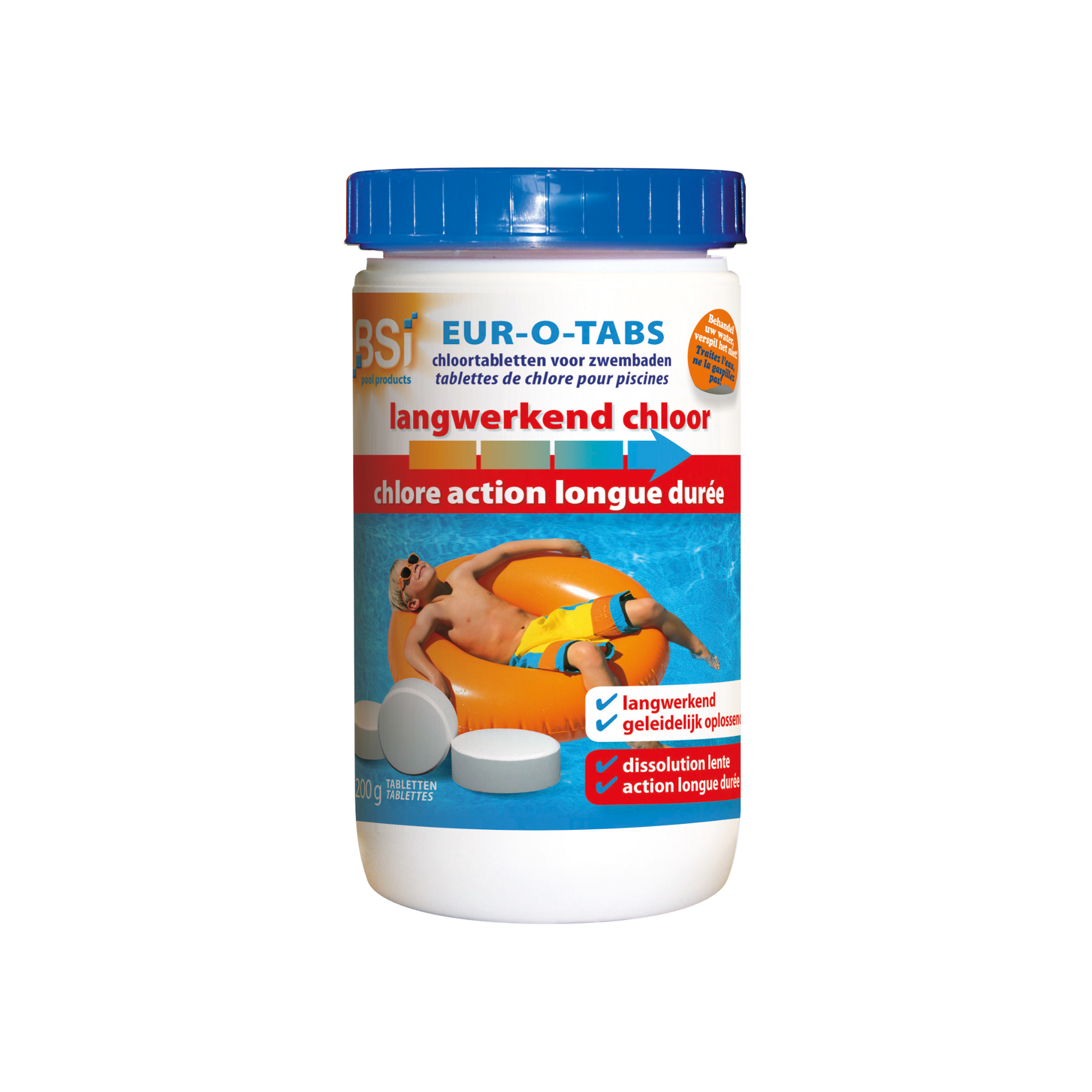 BSI EUR-O-TABS 200g chloortabletten – 1 kg verpakking