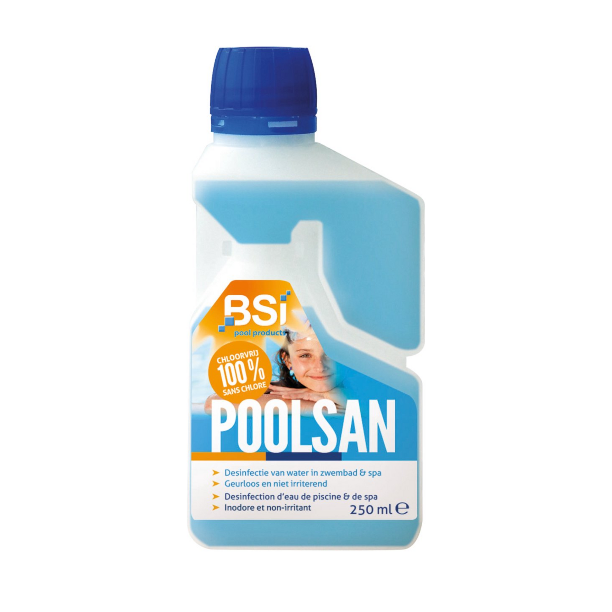 BSI PoolSan CS 250 ml Handige doseerfles om zwembad en spa te behandelen zonder chloor