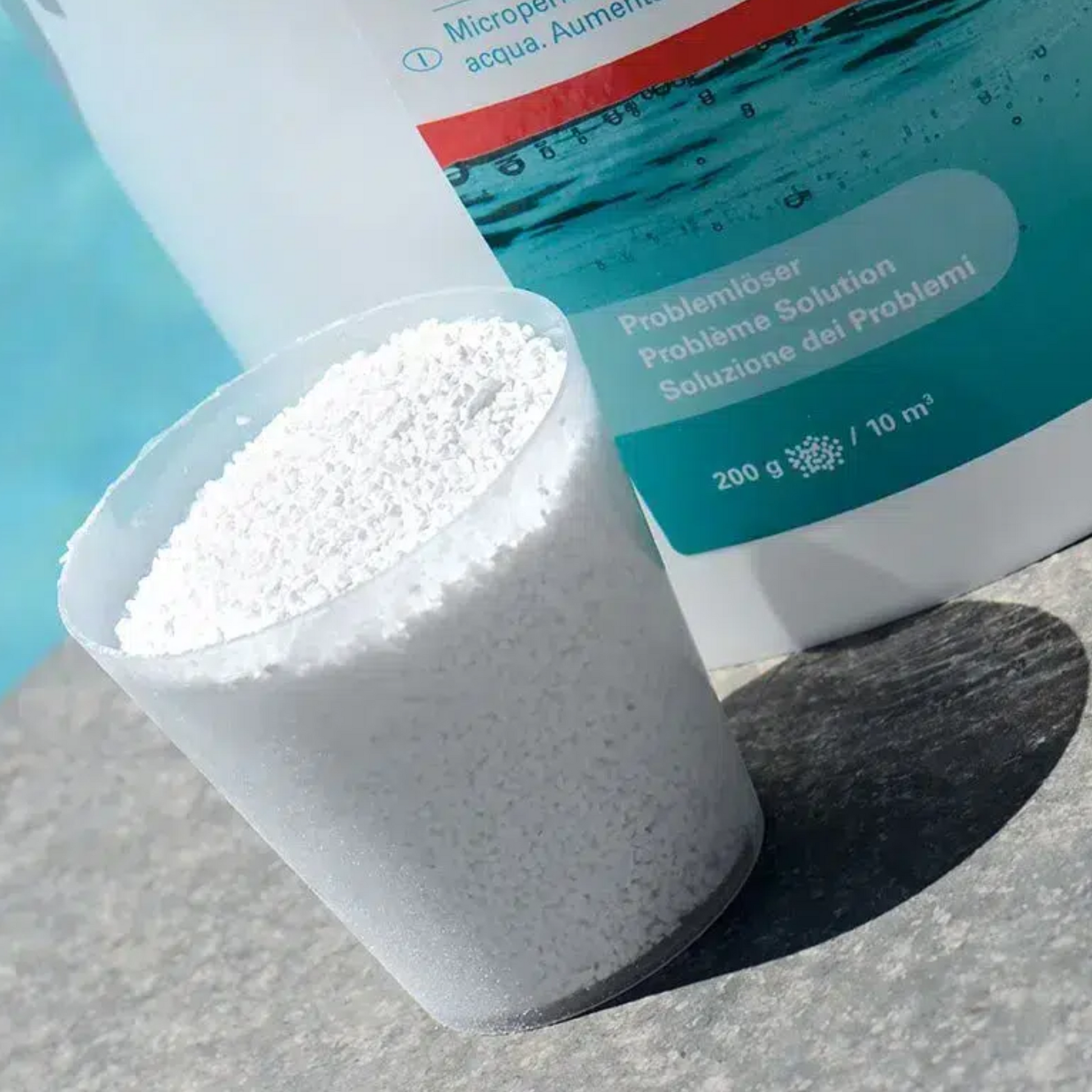 Gebruik van Bayrol Chlorifix voor shockbehandeling zwembad