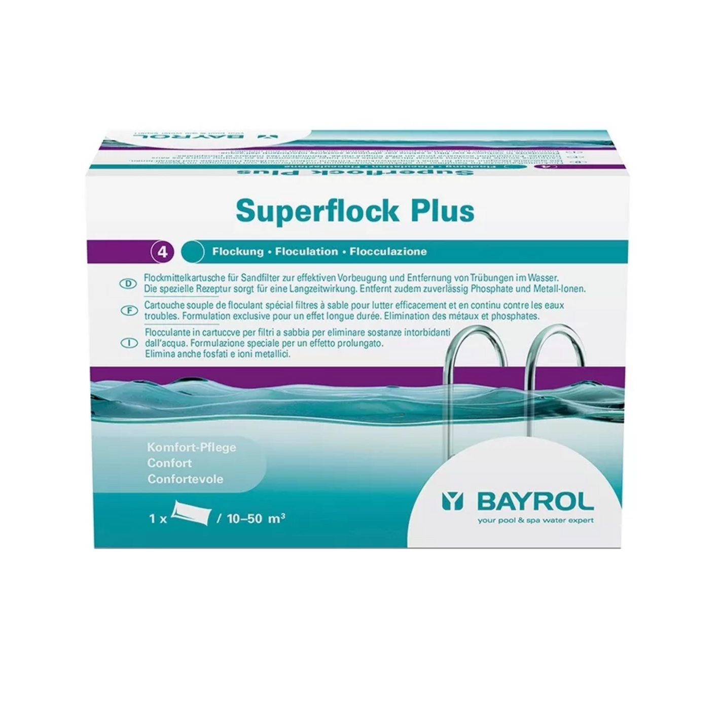 Bayrol Superflock Plus verpakking met vlokkenkaarsen