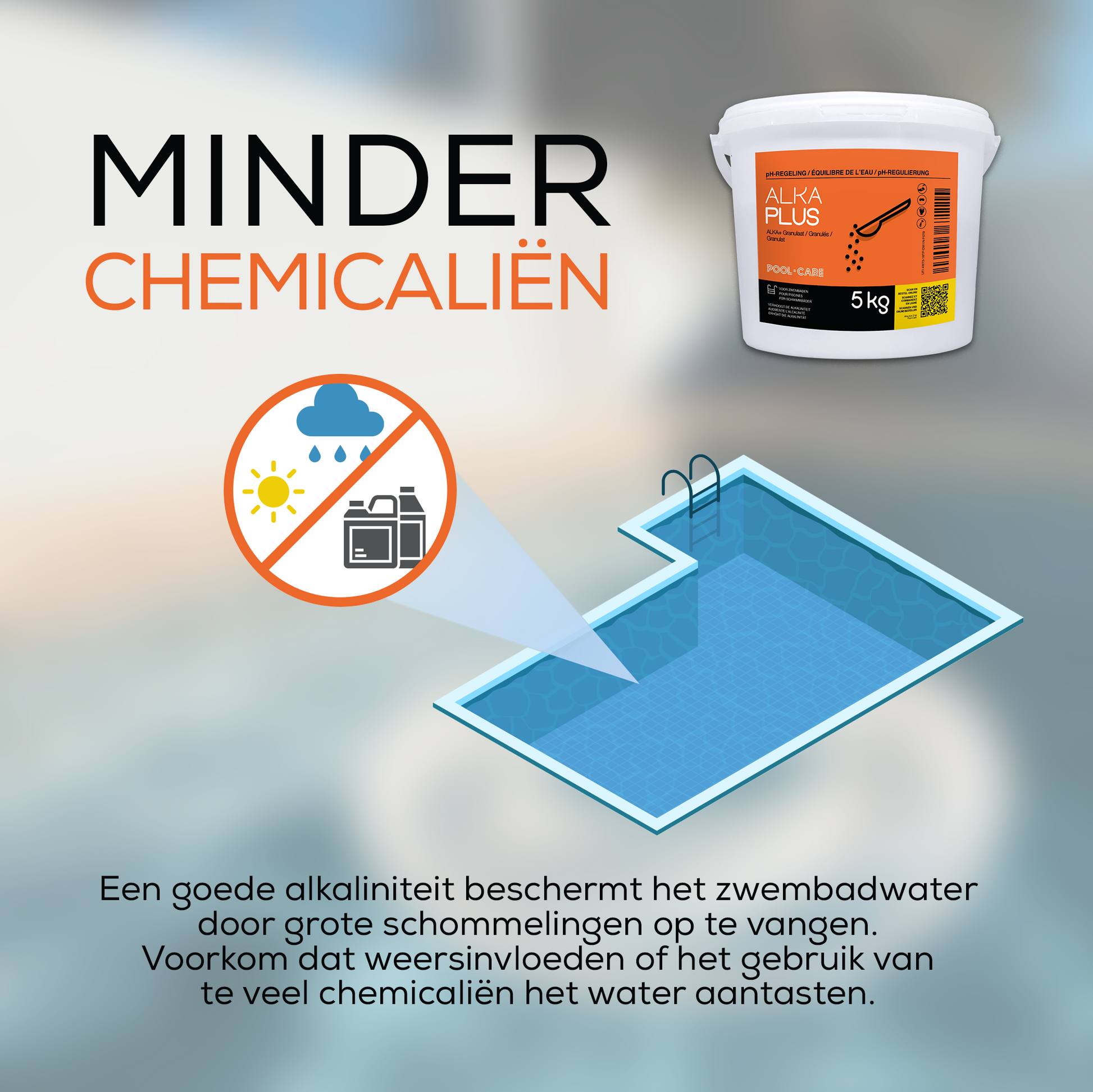 Pool-care Alka Plus granulaat 5 kg - minder chemicaliën