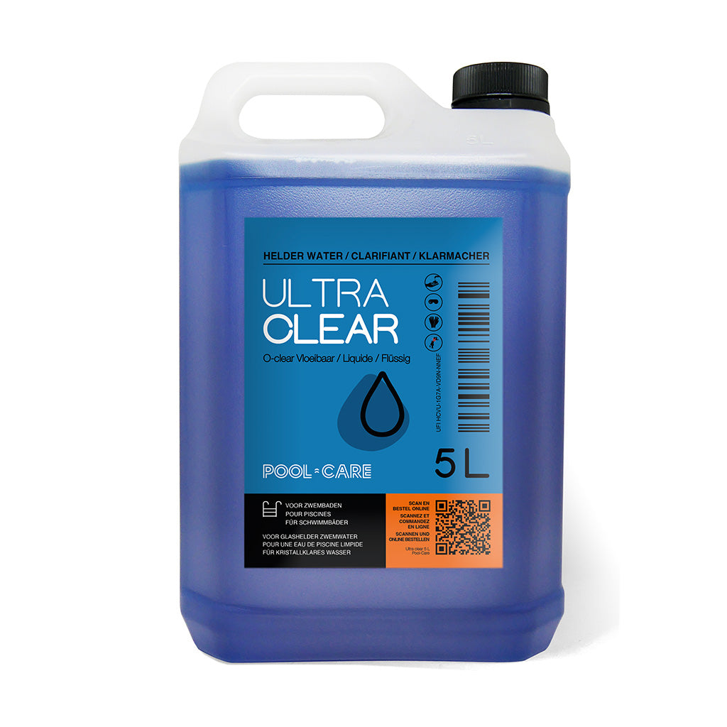 Pool-care Ultra Clear 5 liter fles voor helder zwembadwater