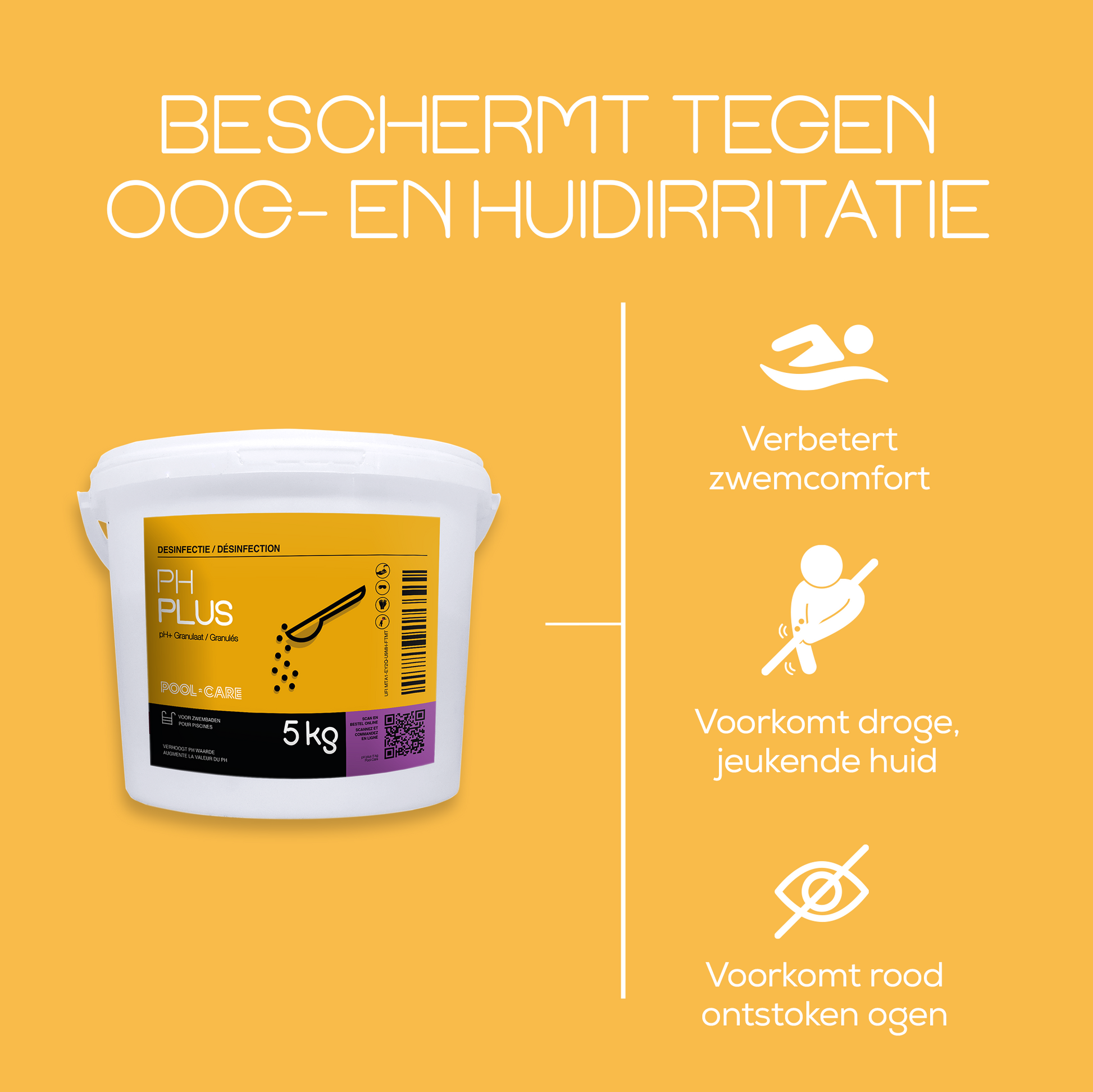 Pool-care pH Plus granulaat 5 kg - Beschermt tegen oog- en huidirritatie - informatiefiche