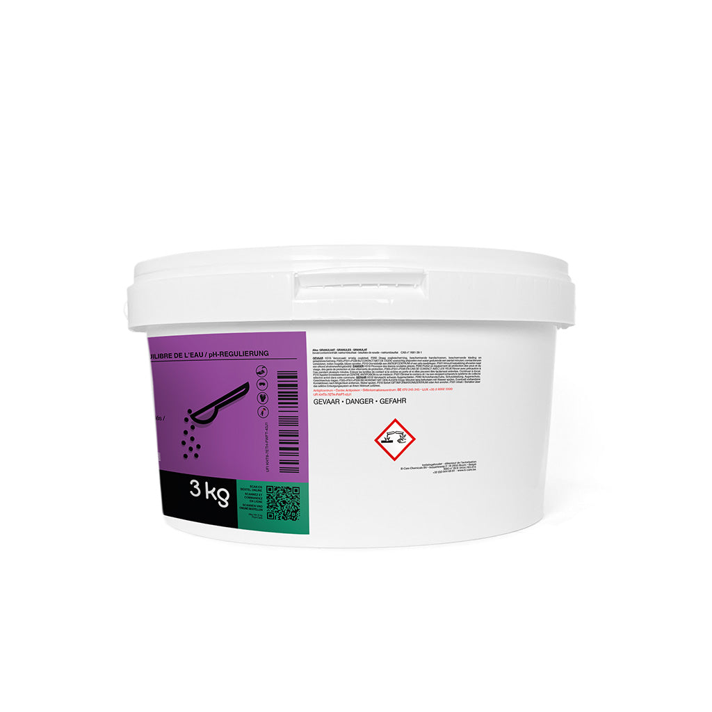 Pool-care Alka Min granulaat verpakking 3 kg label