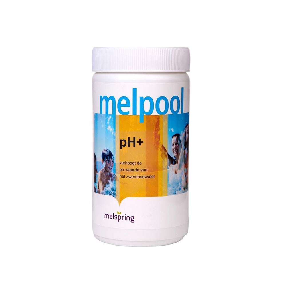 Melpool pH Plus poeder 1kg pot voor zwembad-, spa- en jacuzziwaterbalans