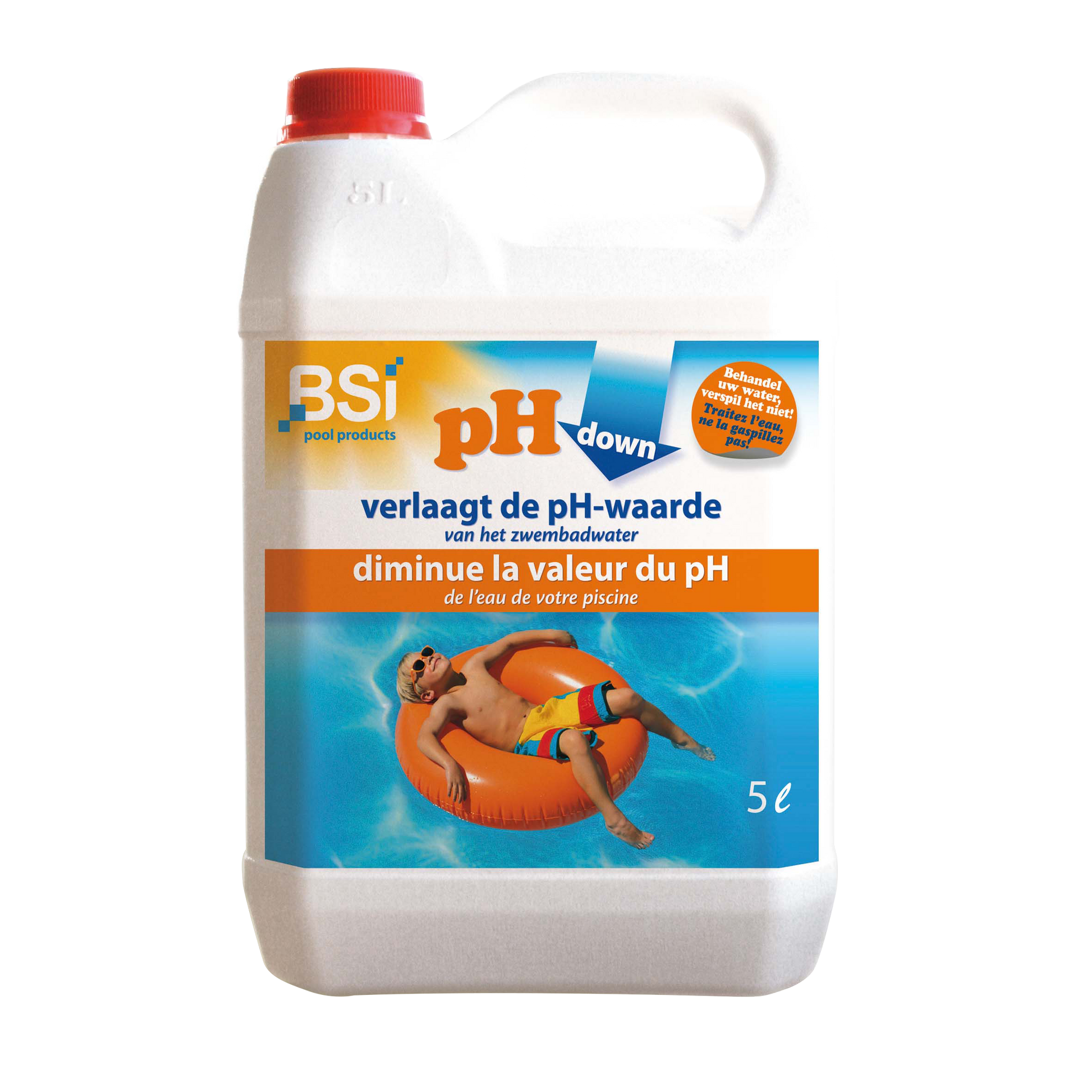 pH Down Liquid 5L Verlaag de pH-waarde van je zwembad of spa