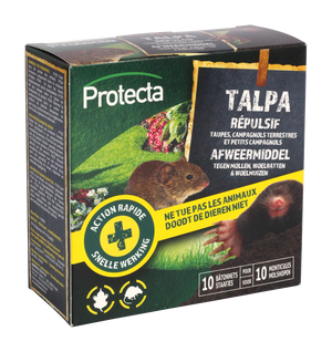 Protect Talpa Staafjes - afweermideel tegen mollen, woelratten en woelmuizen
