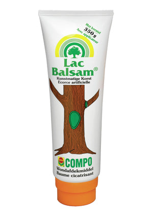 COMPO LacBalsam wondafdekmiddel - kunstmatige korst - met borsteltje - voor fruit- en sierbomen - tube 350 g