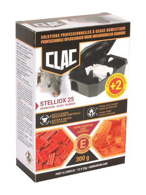 STELLIOX 25 Waterbestendige Blokken Ratten & Muizen - station Muizen + 2 lokdozen