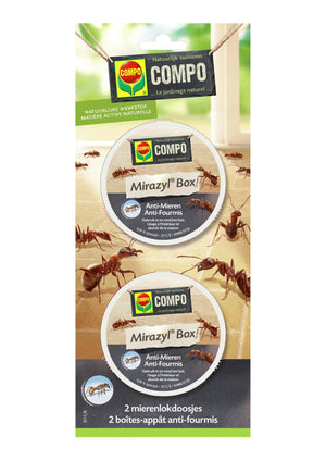 Barrière Insect Green Mirazyl Box - handige mierenlokdoosjes - natuurlijke lokstof - voor gebruik in en rond het huis - 2 stuks