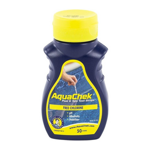 AquaChek teststrips voor zwembad en spa - potje met 50 strips voor wateranalyse