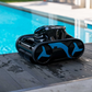 AquaForte M60 AI draadloze zwembadrobot naast het zwembad