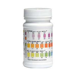 PoolSan 3-in-1 teststrips - 50 strips voor meting van pH, koper en alkaliniteit in zwembadwater