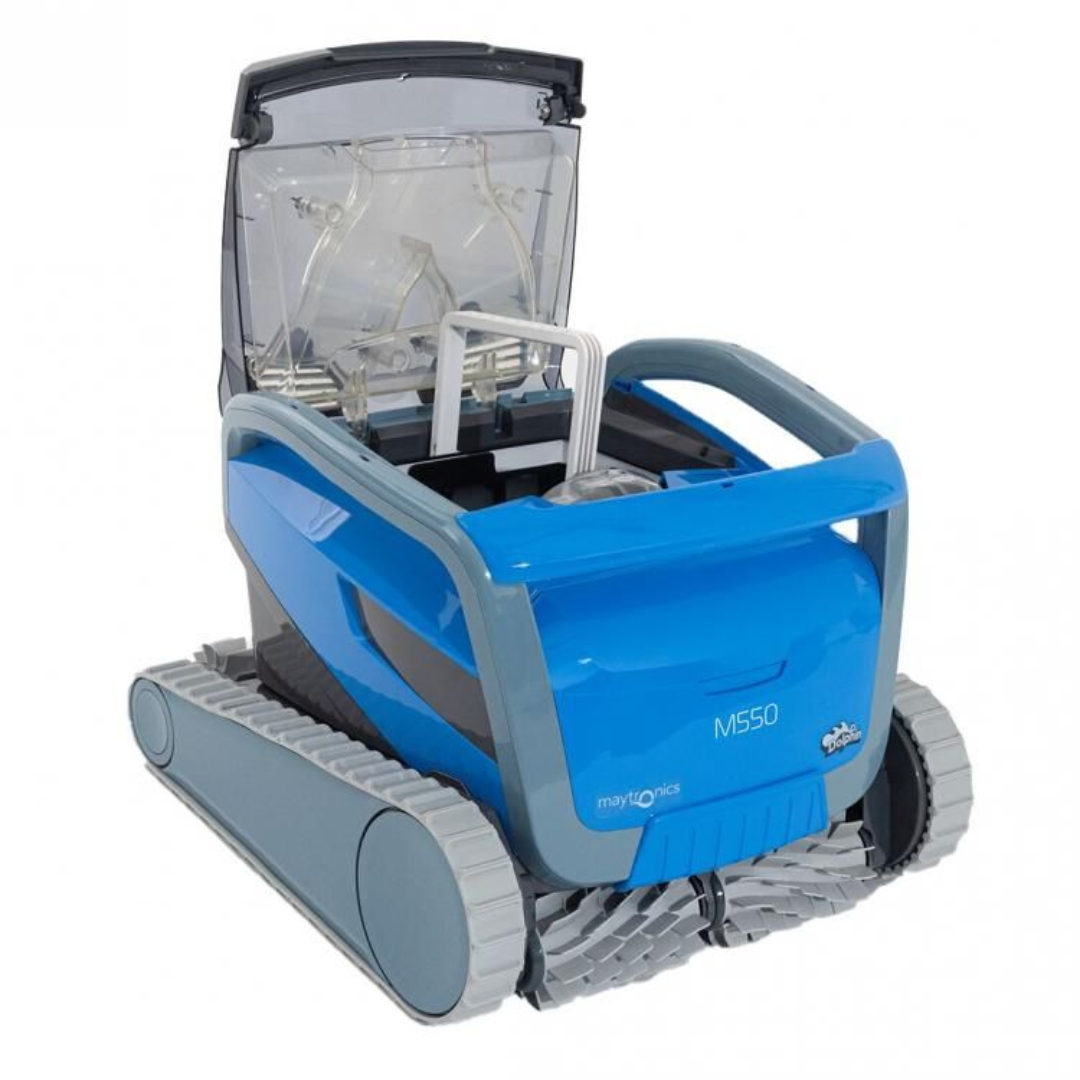 Dolphin M550 met meerlaags filter en snelle waterafvoer