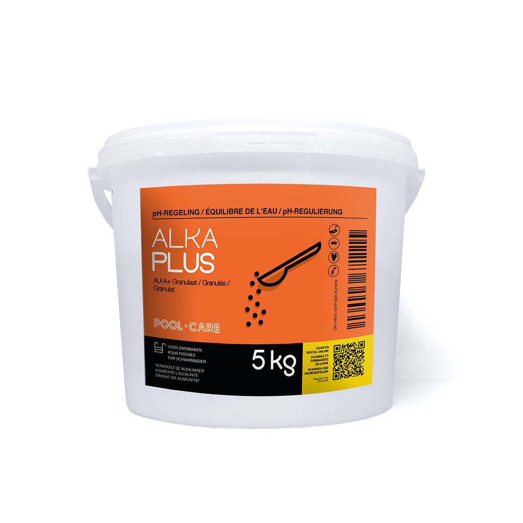 Pool-care Alka Plus granulaat 5 kg - essentiële product voor een uitmuntende waterkwaliteit in het zwembad