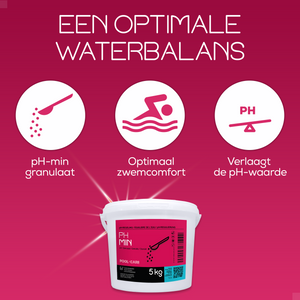 Pool-care Ph Min granulaat 5 kg - een optimale waterbalans - informatiefiche