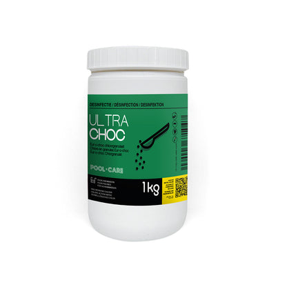 Pool-care Ultra Choc chloorgranulaat 1 kg - chloorshockmiddel met snelwerkende eigenschappen -effectieve algen- en bacteriebestrijding