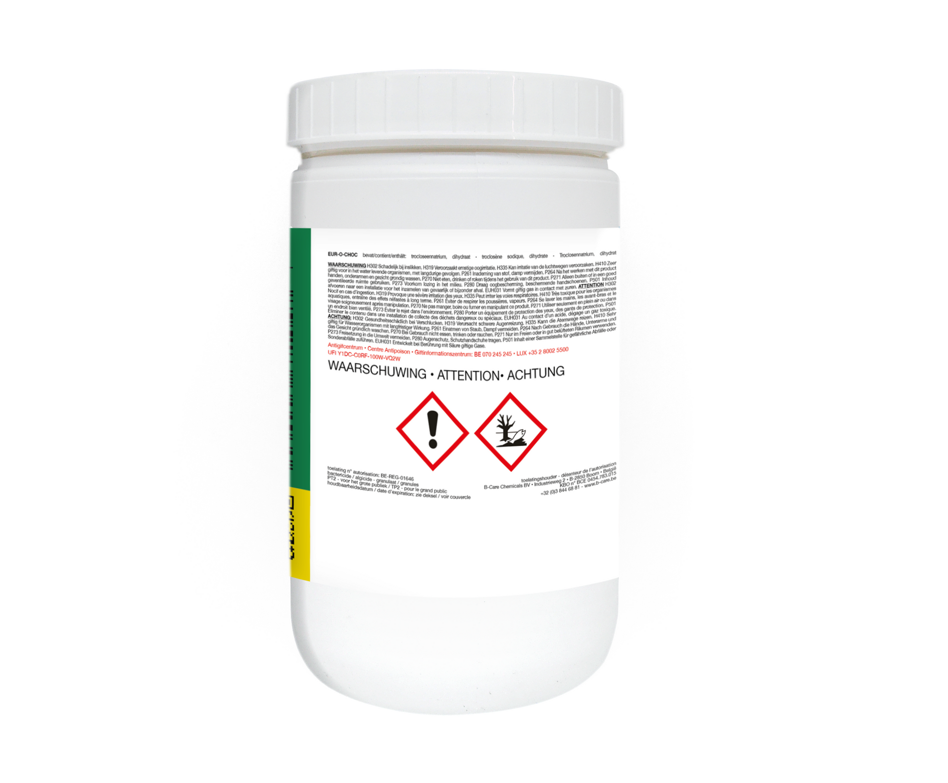 Label Pool-care Ultra Choc chloorgranulaat 1 kg