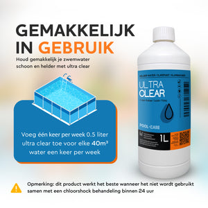 Toepassing van Ultra Clear vloeistof in zwembadwater