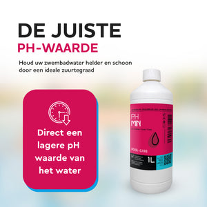 Pool-care pH Min vloeibaar (zwavelzuur 15%) 1 L - de juiste pH-waarde - informatiefiche