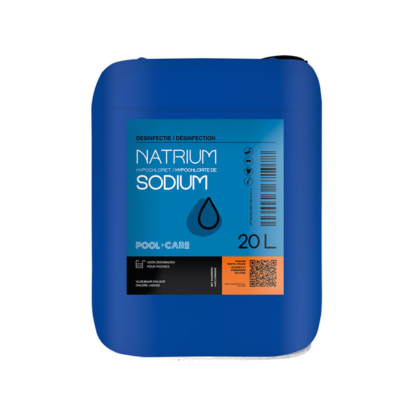 Pool-care Natriumhypochloriet vloeibaar (actief chloor 13%) recuperatiebidon 20 L