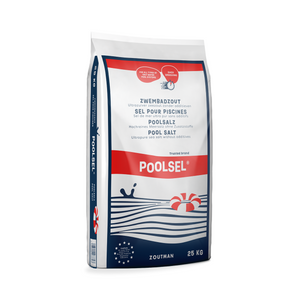 POOLSEL zwembadzout 25 kg zak zuiver zeezout voor chloorelektrolyse in zwembaden