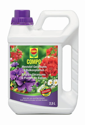 Compo VLOEIBARE MESTSTOF GERANIUMS & BALKONPLANTEN 5 L