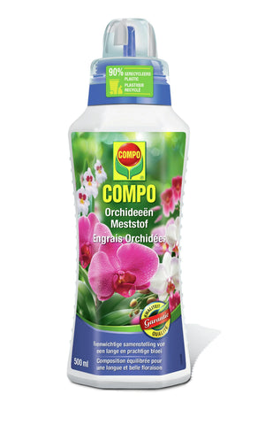 COMPO Vloeibare Meststof Orchideeën - voor een prachtige bloei - voor alle soorten orchideeën - fles 500 ml