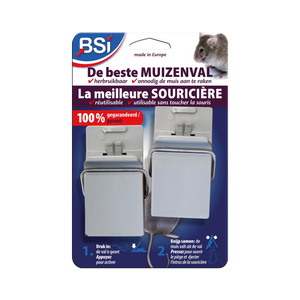 BSI - Muizenval - Sterk en betrouwbaar - Muizenbestrijding - 2 stuks