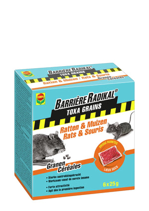 Compo TOXA GRAANTJES - RATTEN & MUIZEN (6 x 25 G)