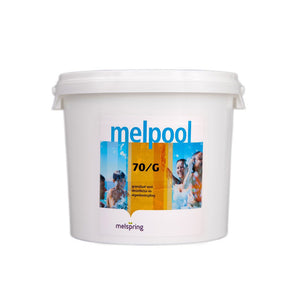 Melpool 70g chloorgranulaat 10kg emmer voor zwembaddesinfectie