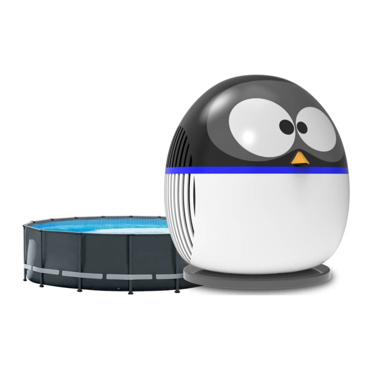 RWP 5 Mini Pinguïn warmtepomp 5,3 kW zwembadverwarming voor opzetzwembaden tot 18.000 liter