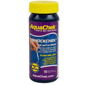 AquaChek ShockChek teststrips – 10 strips om chloorshockbehoefte te meten in spa of zwembad