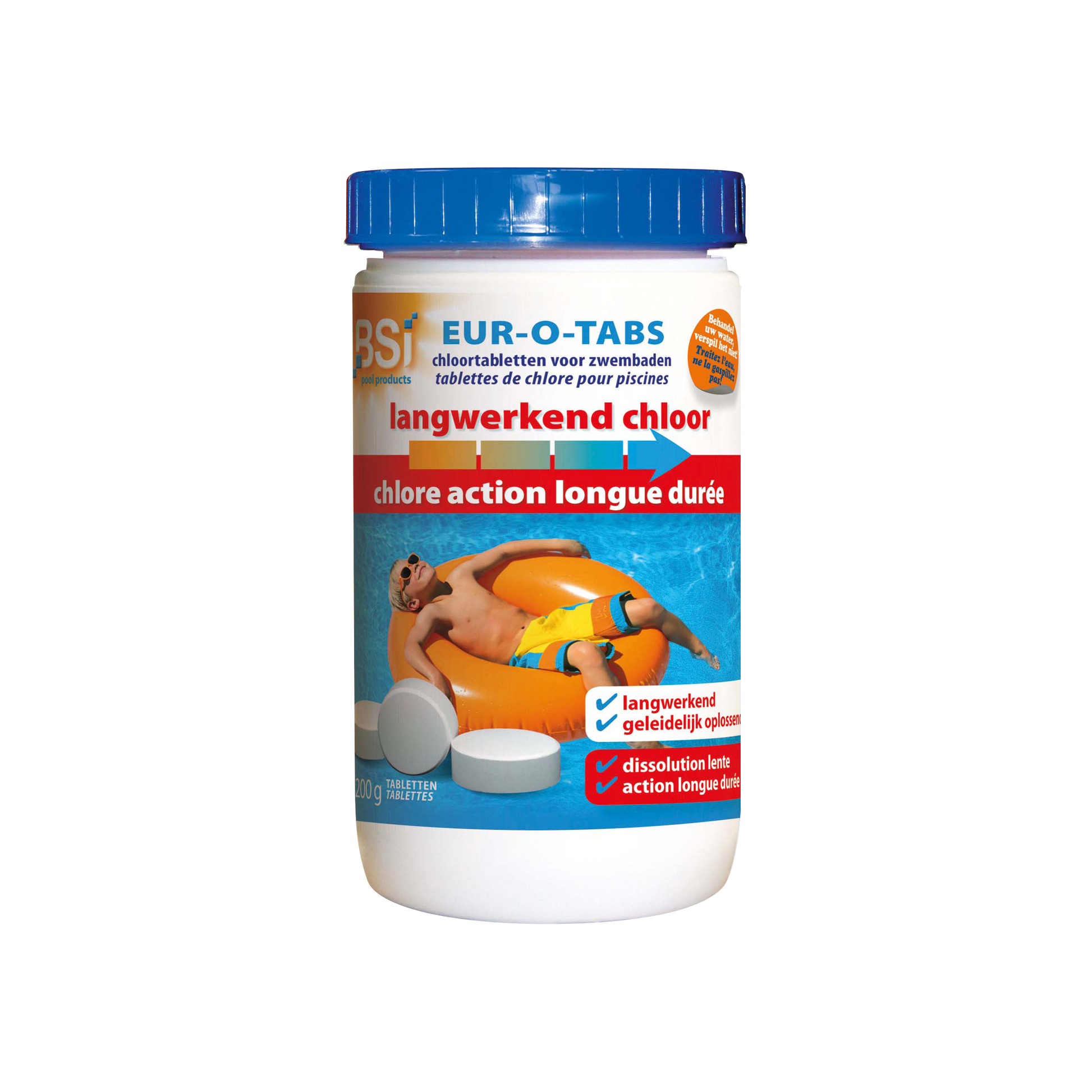 Langwerkend chloor 200 g tabl. 1 kg (4012B)