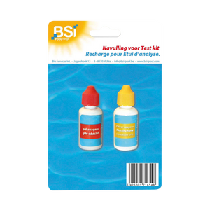 Navulling pH- en chloormeting voor zwembad testkit